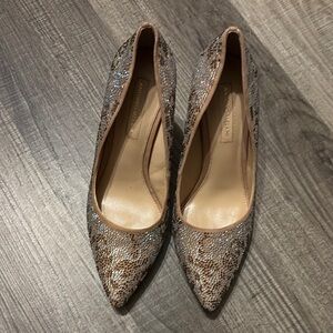 ANTONIO MELANI Brown and Silver Heels